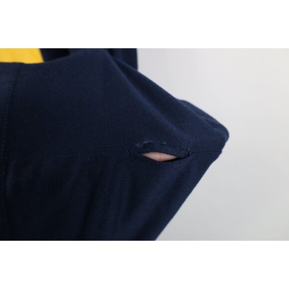 Nike Mens XL Block M University of Michigan Football Short Sleeve T-Shirt Blue - Picture 9 of 12